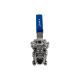Кран шаровый муфтовый под привод нержавеющий (3PC), AISI304 DN25 (1