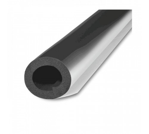 Трубка вспененный каучук ST 102/25 L=1м Тмакс=110°C черный с покрытием AL CLAD K-flex 25102214303CL