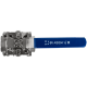 Кран шаровый муфтовый под привод нержавеющий (3PC), AISI304 DN40 (1_1/2