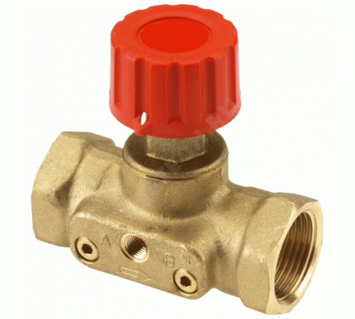 Клапан запорный ручной латунь CDT Ду 32 Ру16 ВР Kvs=6.3м3/ч б/ниппелей Danfoss 003Z7694