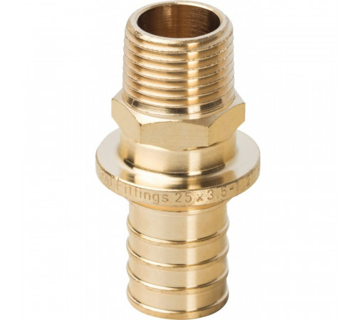 Переходник Stout SFA 0001 25xR 1/2, аксиальный, с наружной резьбой