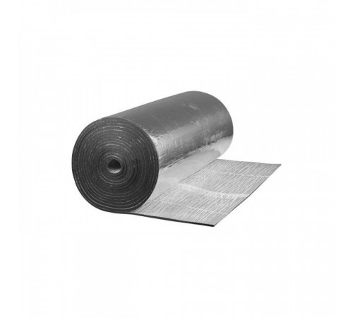Рулон вспененный каучук ST AD 16/1,0-12 Тмакс=85°C черный самоклеящийся с покрытием ALU K-flex 80316000108