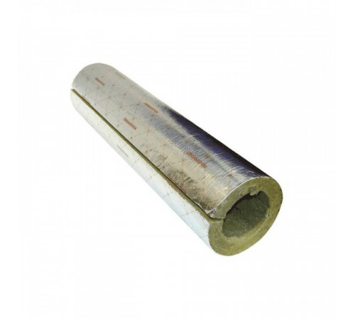 Цилиндр навивной минеральная вата ROCKWOOL 100 кашированный фольгой 60/133 L=1м ROCKWOOL 135303