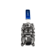 Кран шаровый муфтовый под привод нержавеющий (3PC), AISI316 DN50 (2