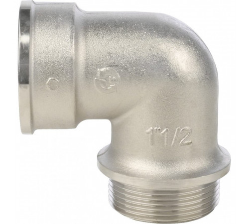 Угольник Stout SFT-0016 1 1/2 НВ, с упором, никелированный