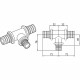 Тройник Rehau Rautitan RX+ 50-32-50, бронза