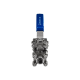 Кран шаровый муфтовый под привод нержавеющий (3PC), AISI304 DN15 (1/2