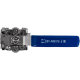 Кран шаровый муфтовый под привод нержавеющий (3PC), AISI304 DN15 (1/2
