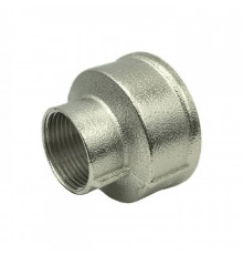 Муфта латунь никель переходная Ду 25х15 (1"х1/2") ВР/ВР SantechSystems