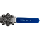Кран шаровый муфтовый под привод нержавеющий (3PC), AISI316 DN25 (1