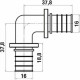 Угольник Stout SFA 0007 16, аксиальный