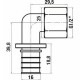 Угольник Stout SFA 0006 16xG 1/2, с внутренней резьбой, аксиальный