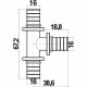 Тройник Stout SFA 0013 16x16x16, аксиальный