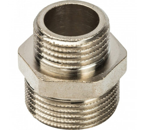 Ниппель Stout SFT-0004 3/4х1/2 переходной, никелированный