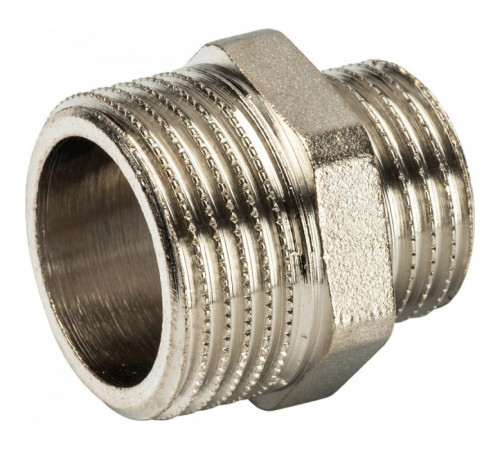 Ниппель Stout SFT-0004 3/4х1/2 переходной, никелированный