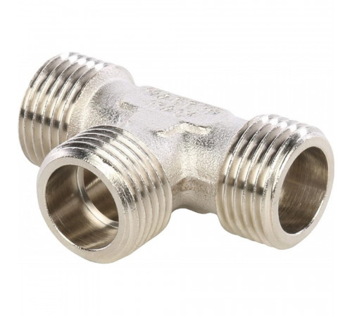 Тройник Stout SFT-0018 1/2x1/21/2 никелированный