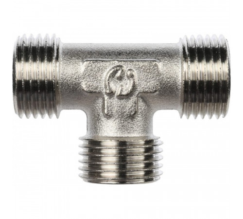 Тройник Stout SFT-0018 1/2x1/21/2 никелированный