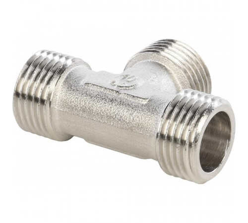 Тройник Stout SFT-0018 1/2x1/21/2 никелированный