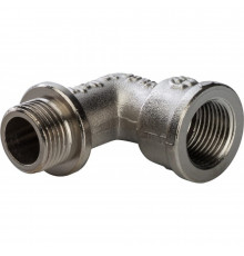 Угольник Stout SFT-0016 3/8 НВ, с упором, никелированный