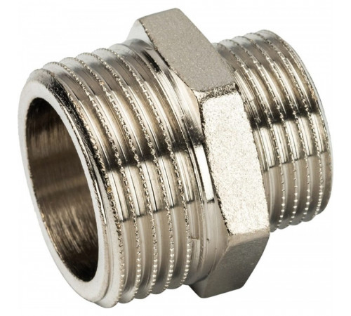 Ниппель Stout SFT-0004 1х3/4 переходной, никелированный