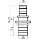 Муфта Stout SFA 0004 25x16, аксиальная