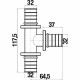 Тройник Stout SFA 0013 32x32x32, аксиальный