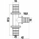 Тройник Stout SFA 0014 25x16x16 аксиальный
