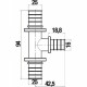 Тройник Stout SFA 0014 25x16x25 аксиальный