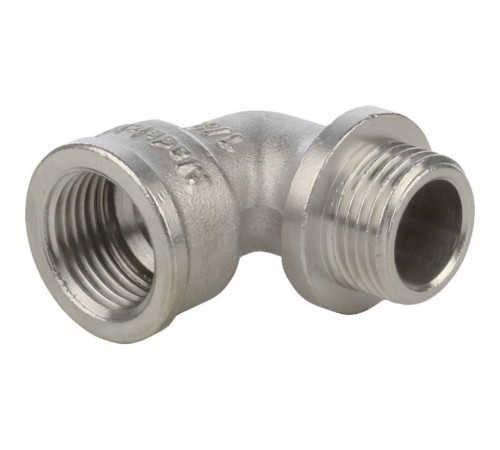 Угольник Stout SFT-0016 1/2 НВ, с упором, никелированный