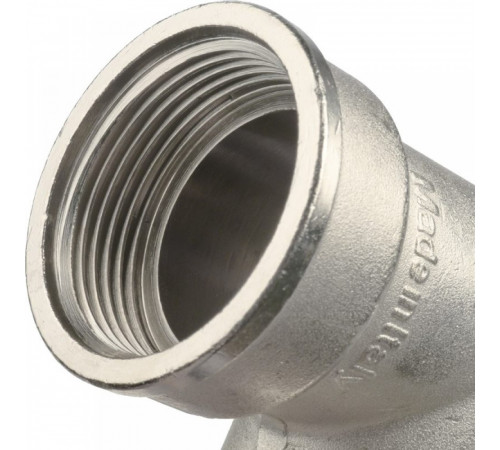 Угольник Stout SFT-0016 1 1/4 НВ, с упором, никелированный