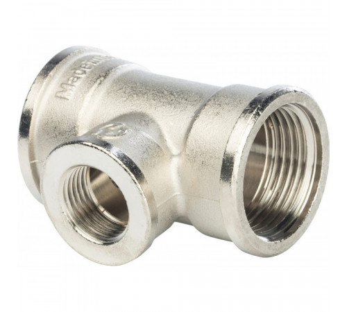 Тройник Stout SFT-0022 1x1/2x1 никелированный