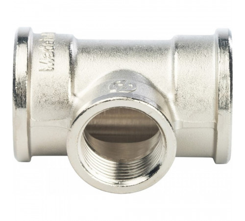 Тройник Stout SFT-0022 1x3/4x1 никелированный