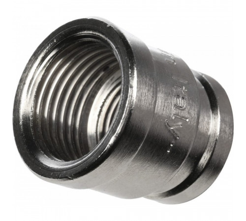 Муфта Stout SFT-0006 1/2х3/8 переходная, никелированная