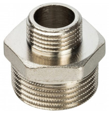 Ниппель Stout SFT-0004 1х1/2 переходной, никелированный