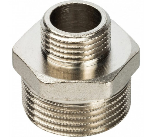 Ниппель Stout SFT-0004 1х1/2 переходной, никелированный