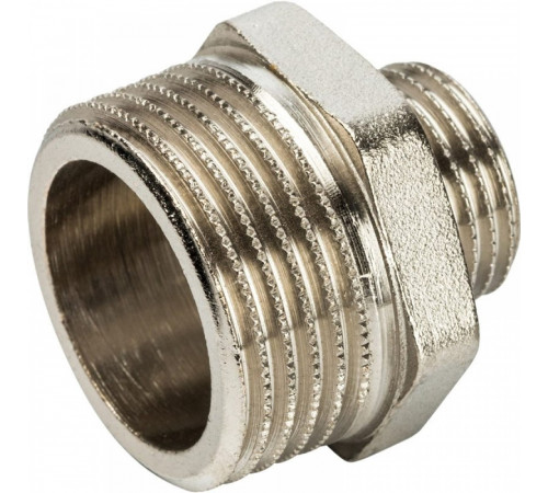 Ниппель Stout SFT-0004 1х1/2 переходной, никелированный