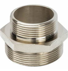 Ниппель Stout SFT-0004 2х1 1/2 переходной, никелированный