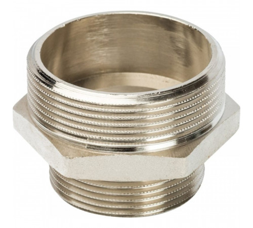 Ниппель Stout SFT-0004 2х1 1/2 переходной, никелированный