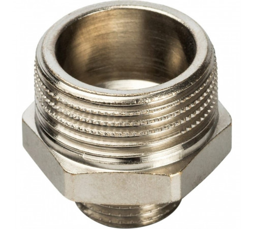 Ниппель Stout SFT-0004 3/4х3/8 переходной, никелированный