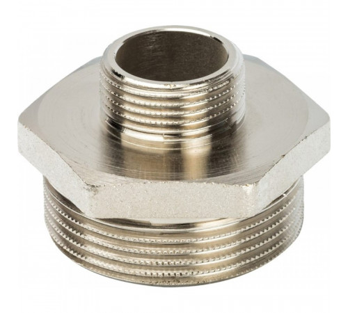 Ниппель Stout SFT-0004 1 1/2х3/4 переходной, никелированный