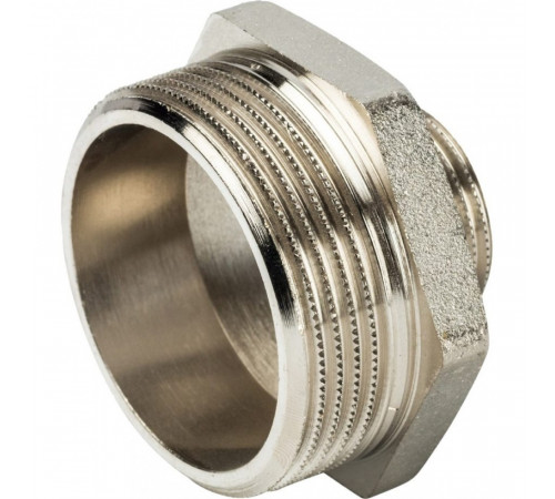 Ниппель Stout SFT-0004 1 1/2х3/4 переходной, никелированный