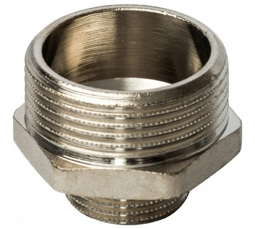 Ниппель Stout SFT-0004 1 1/4х3/4 переходной, никелированный