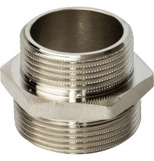 Ниппель Stout SFT-0004 1 1/2х1 1/4 переходной, никелированный