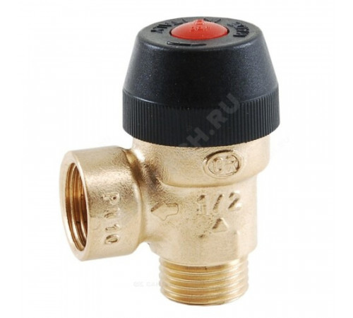 Клапан предохранительный латунь 485 Ду15х15 Ру10 НР/ВР G1/2