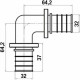 Угольник Stout SFA 0007 32, аксиальный