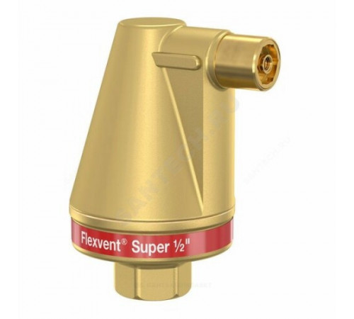 Воздухоотводчик автоматический латунь Flexvent Super Ду 15 Ру10 G1/2