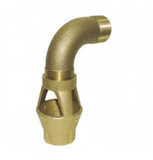 Воронка латунь R141C Ду32х32 Ру10 ВР/ВР G1 1/4"хG1 1/4" с закругленным отводом Giacomini R141CY006