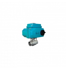 Кран шаровый муфтовый (2PC), AISI304 DN15 (1/2"), с электроприводом AC 220V (С-03)