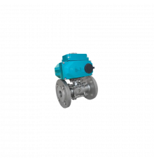 Кран шаровый фланцевый (3PC), DN15 (1/2"), AISI304, PN16, с электроприводом AC 220V (С-03)