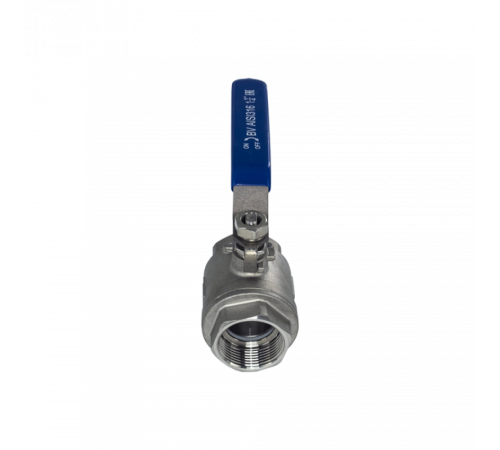 Кран шаровый муфтовый двусоставной нержавеющий (2PC), AISI316 DN32 (1_1/4